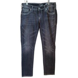 Silver Jeans Aiko‎ Skinny Gray Wash Womens W30 L31
